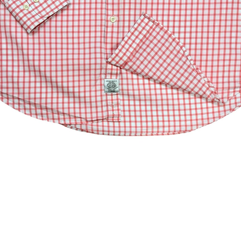 Peter Millar Salmon Windowpane Check Button Colla… - image 8
